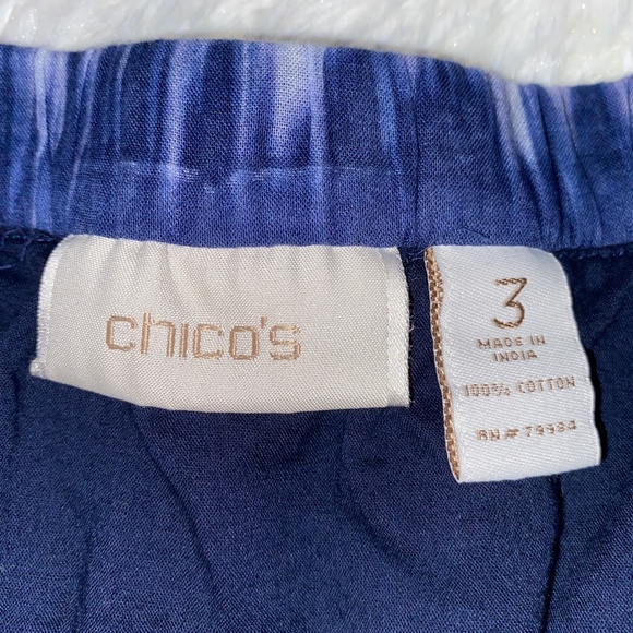 Tie Die Chico's Maxi Navy Skirt lined and in Excellent Condition - Picture 2 of 4